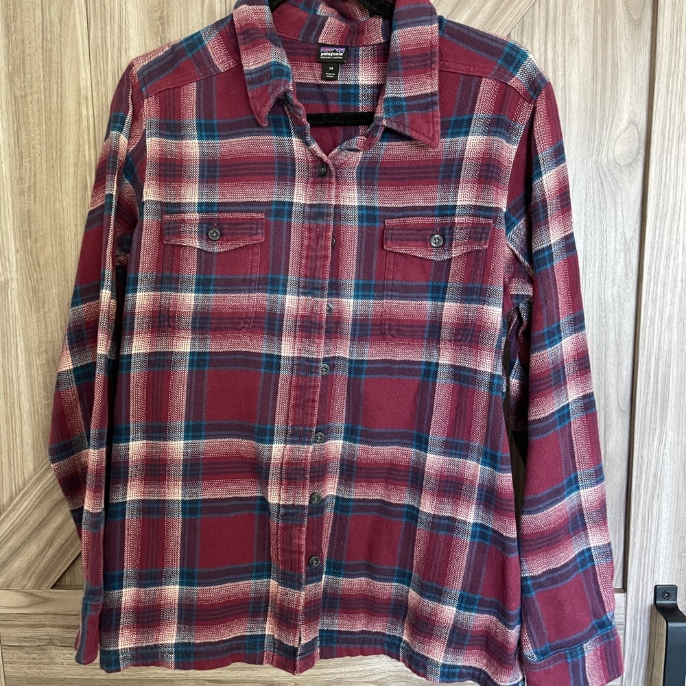 Patagonia organic cotton flannel women’s 14